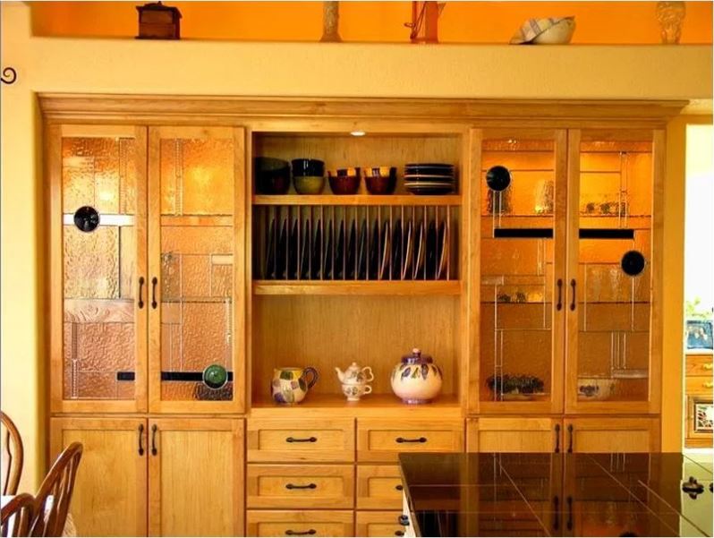 Stained Glass Kitchen Cabinets