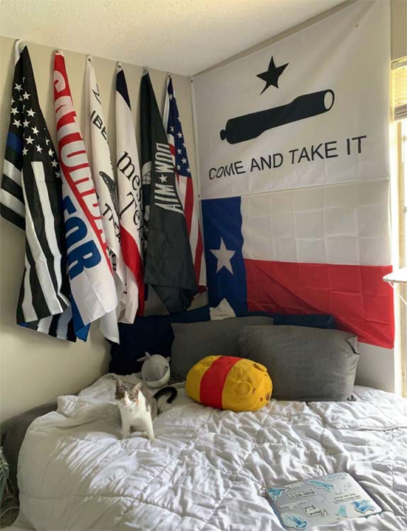 Show Your Solidarity with a Flag-boys' dorm room ideas