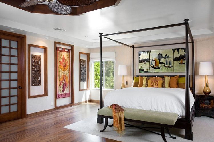 Asian-Inspired Bedroom Design