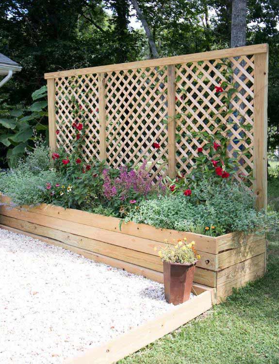 Use a Planter with Trellis - 