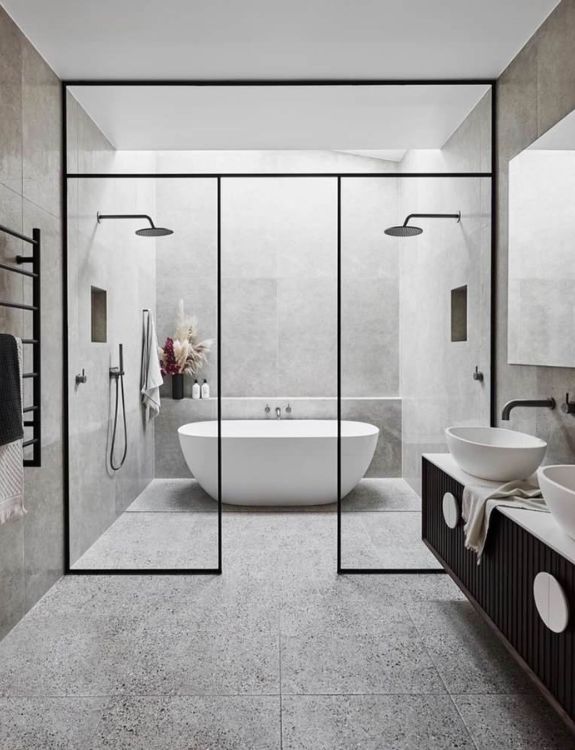 Use Large Tiles for Large Shower Area