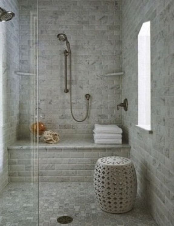 Shower with a Bench